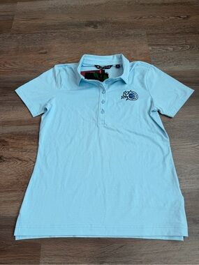 NWT TravisMathew Orlando Magic Polo Heather Dream Blue Womens Small